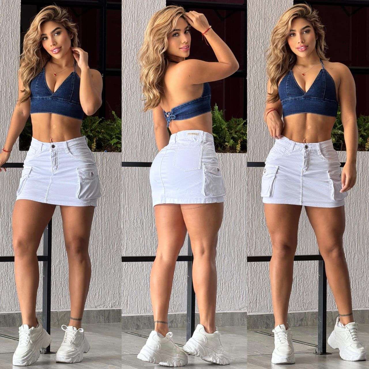 Falda mezclilla