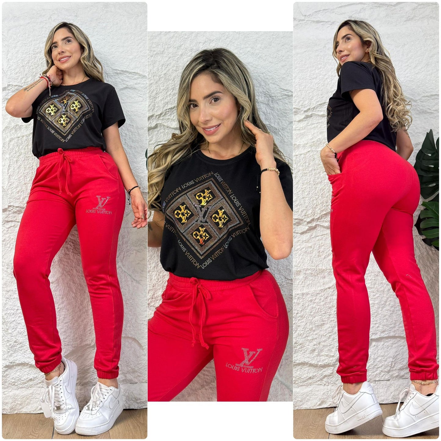 set pedrería talla s/m y L/xl