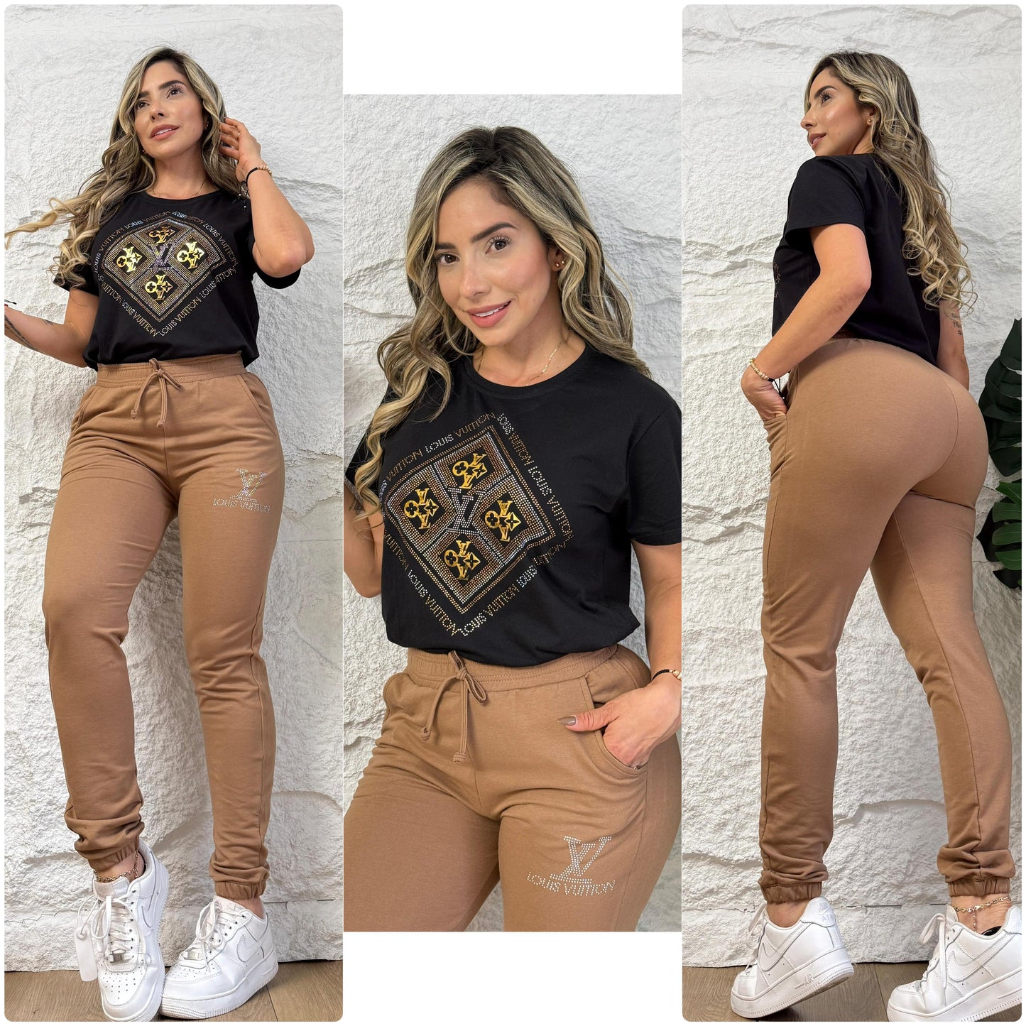 set pedrería talla s/m y L/xl