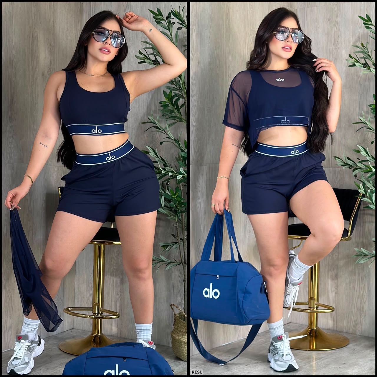 Sets trio con medias talla unica sirve S-M