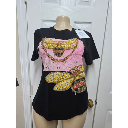 (Blusa full pedrería talla  S/M L/Xl