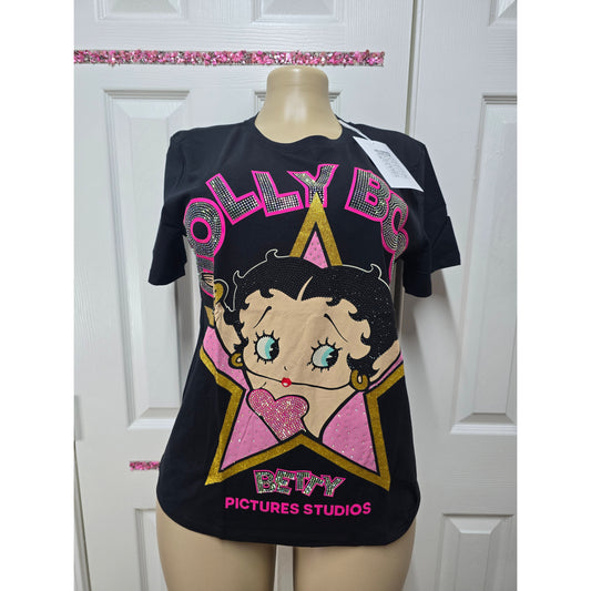 Blusa full pedrería talla  S/M