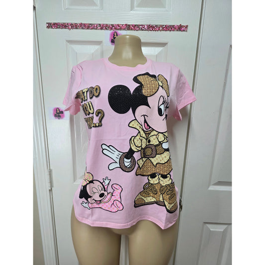 Blusa full pedrería talla  S/M