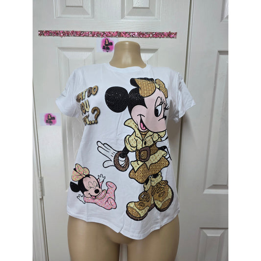 Blusa full pedrería talla  S/M