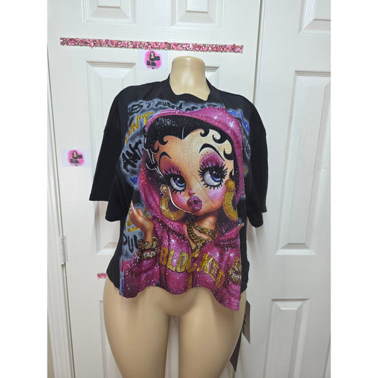 Blusa full pedrería talla única sirve S-M-L