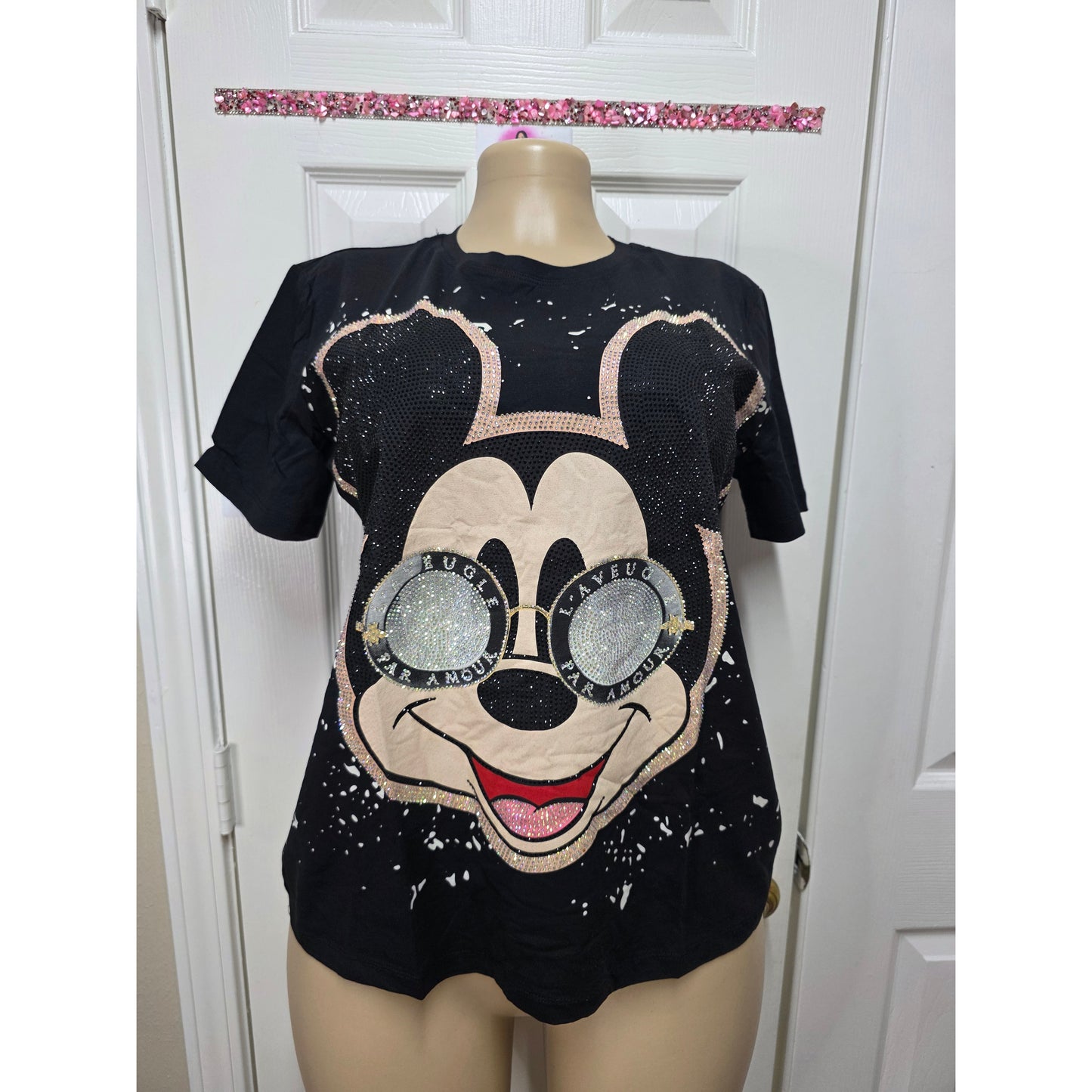 Blusa full pedrería talla  S/M/L
