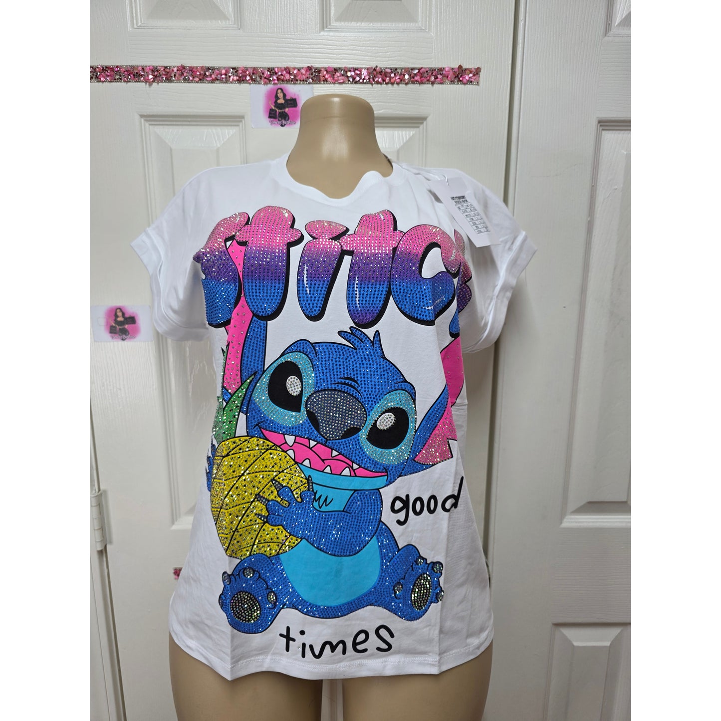 Blusa full pedrería talla  S/M/L