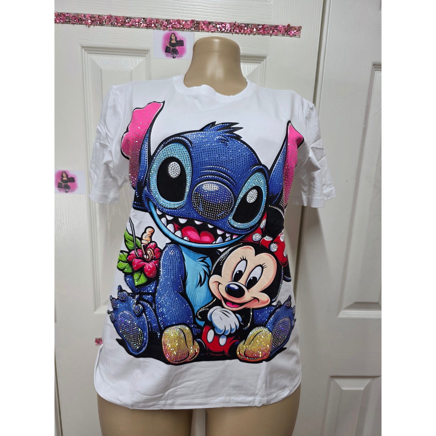 Blusa full pedrería talla  S/M/L