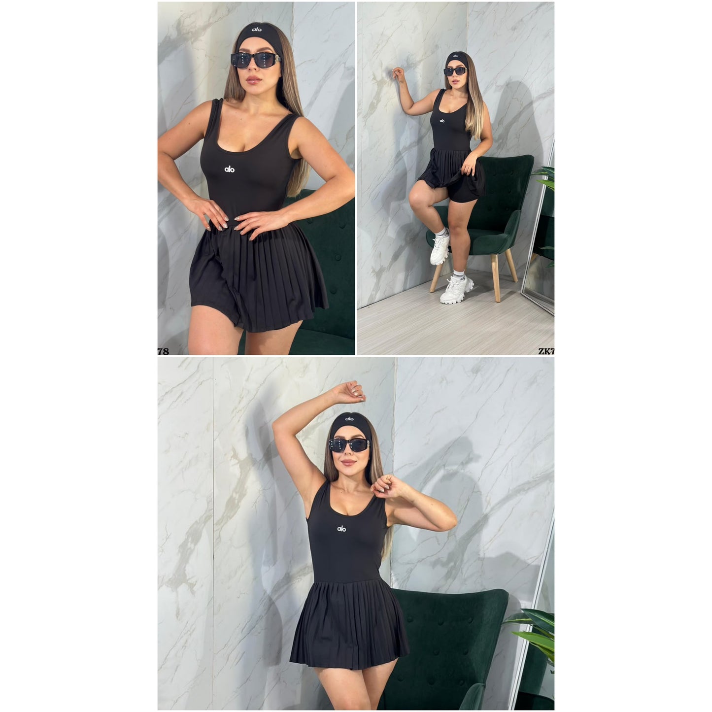 Vestido con cinta y medias  talla unica sirve xs/s/m