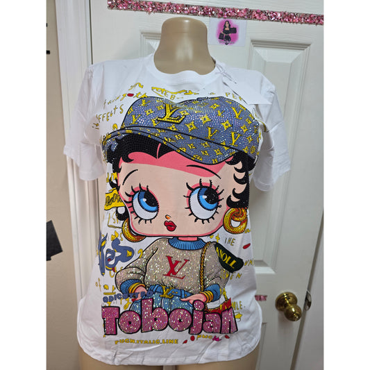 Blusa full pedrería sirve   S-M-L