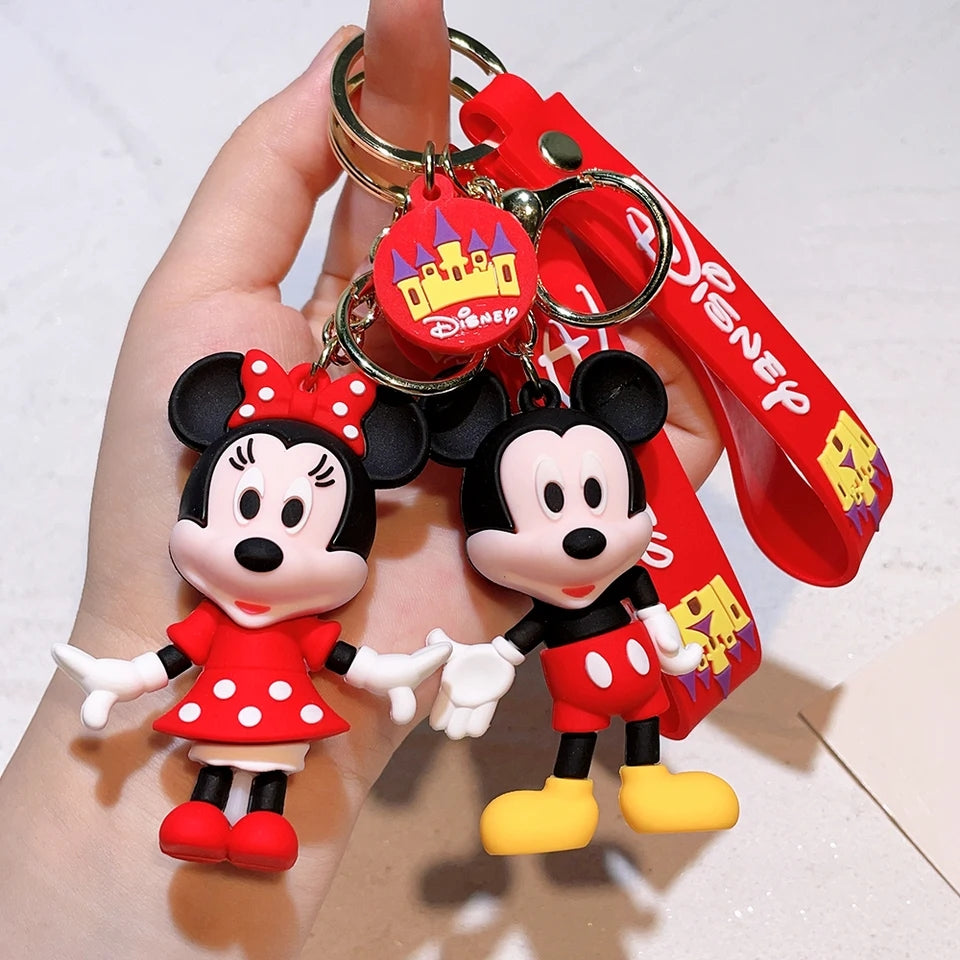 minnie and mickey mouse keychain bag pendant