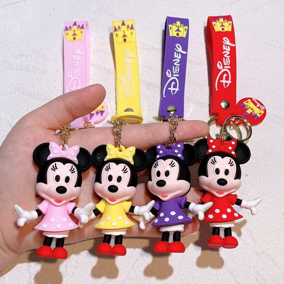 minnie mouse rubber keychain