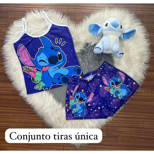Women's pajamas, combining shorts and blouse for total comfort