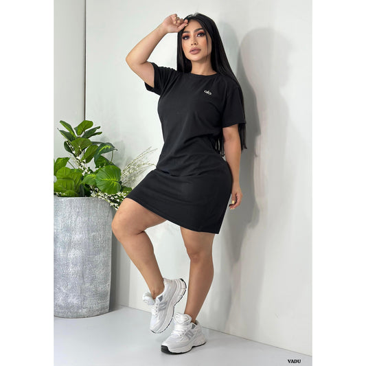 Vestido  con cinta y medias S/M