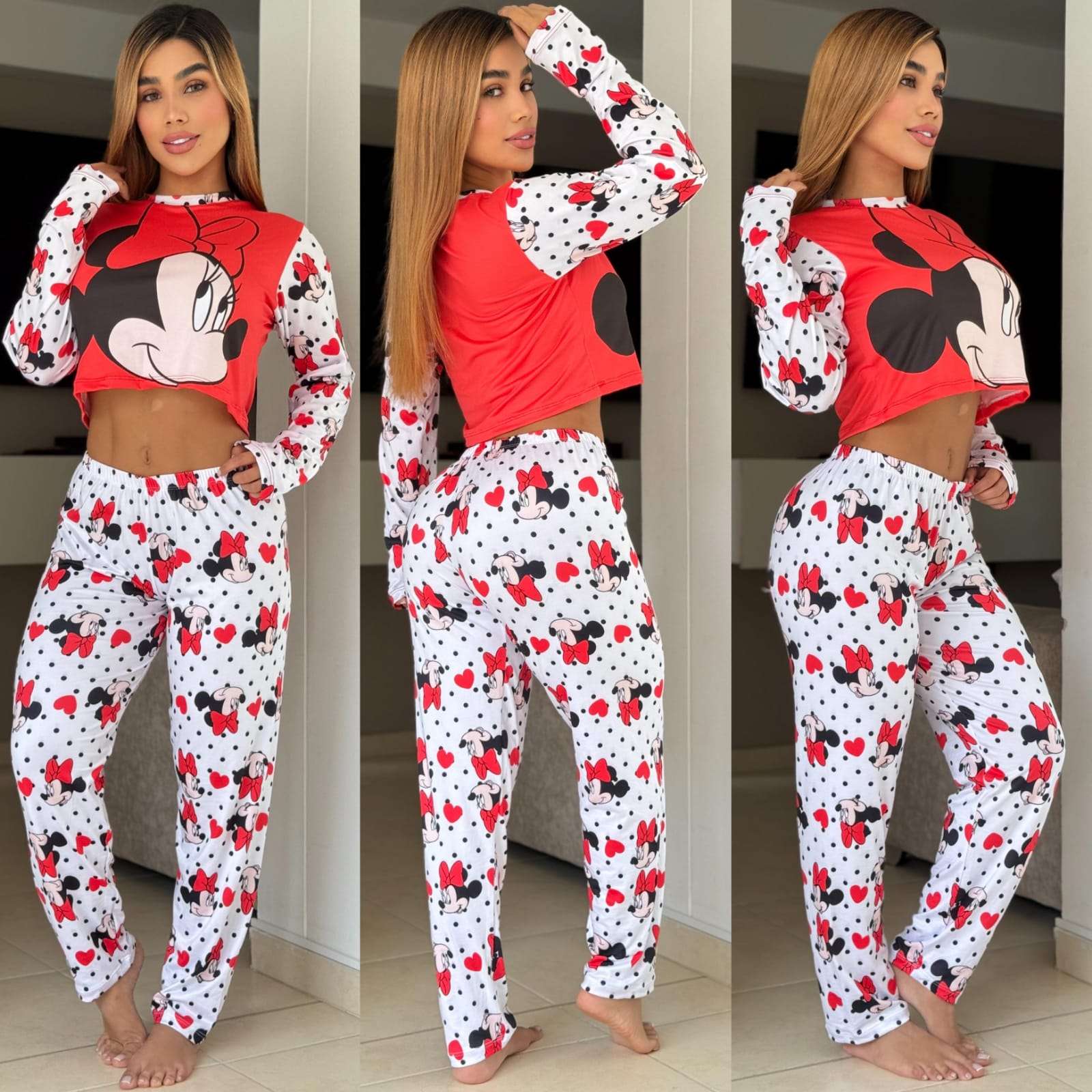 pajama manga larga