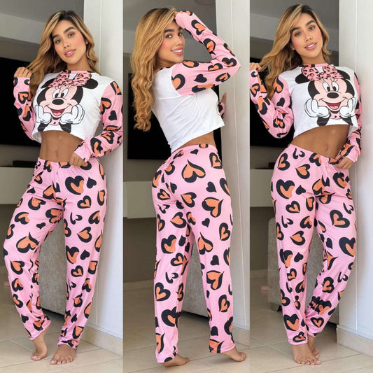 pajama manga larga
