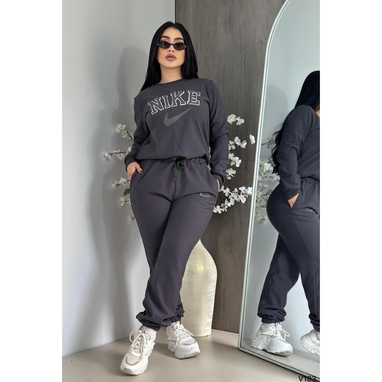 Sets manga larga talla unica sirve S-M-L gris