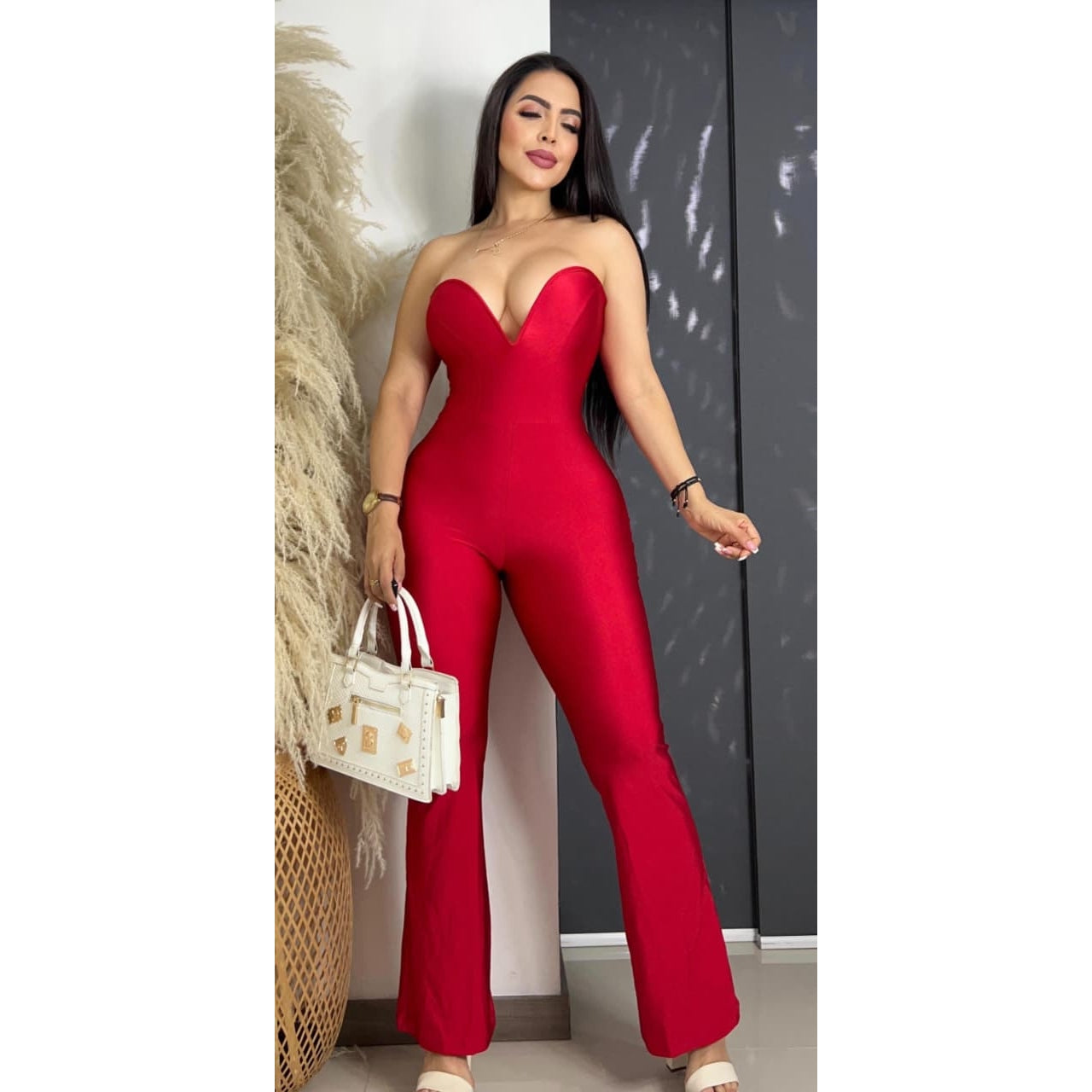 Enterizo tela destellante talla única sirve S/M