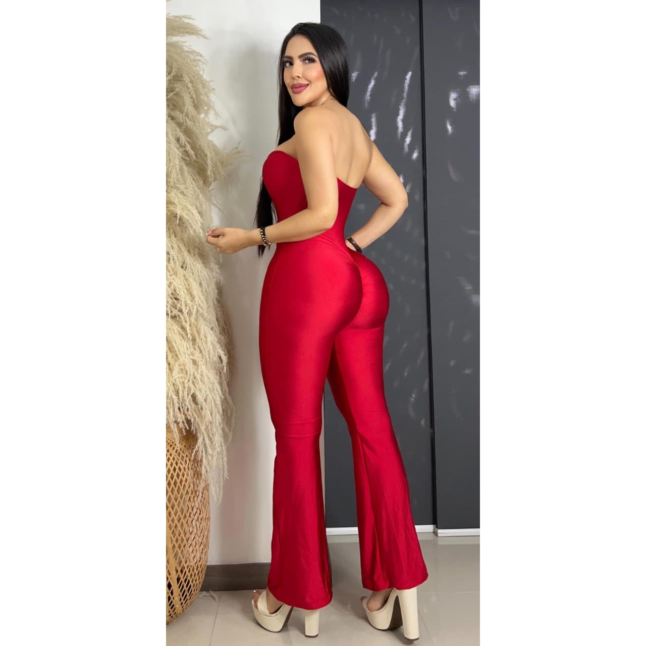 Enterizo tela destellante talla única sirve S/M