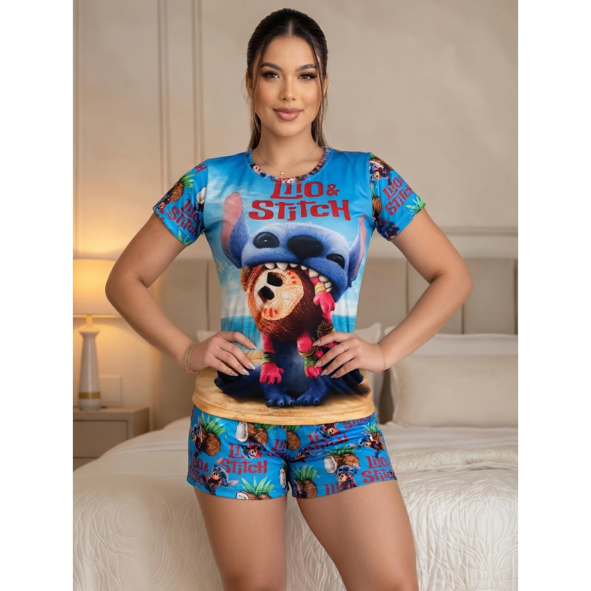 Pijama short talla única