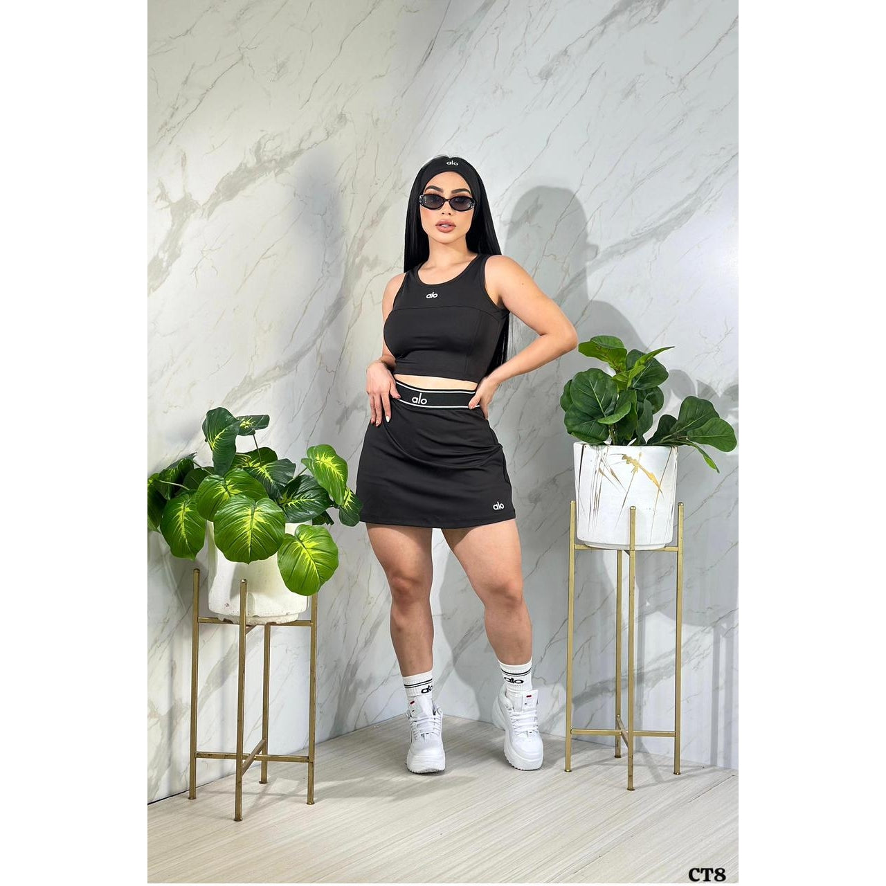 Sets de saya con cinta y medias  sirve  S/M