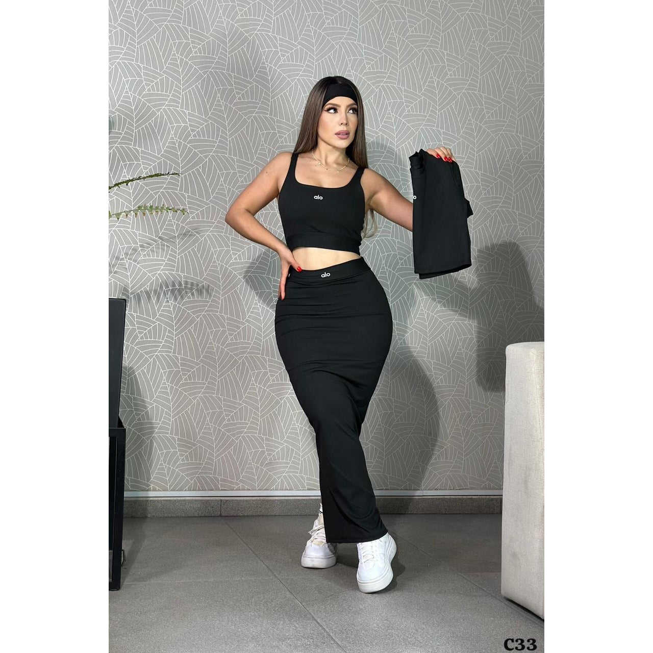 Conjunto trio saya talla única sirve xs-S-M
