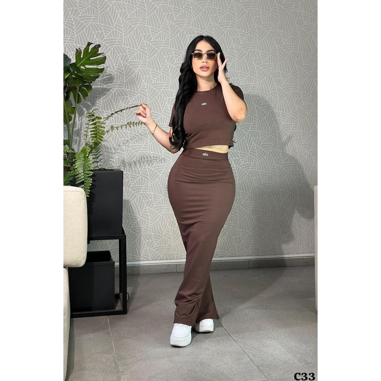 Conjunto trio saya talla única sirve xs-S-M