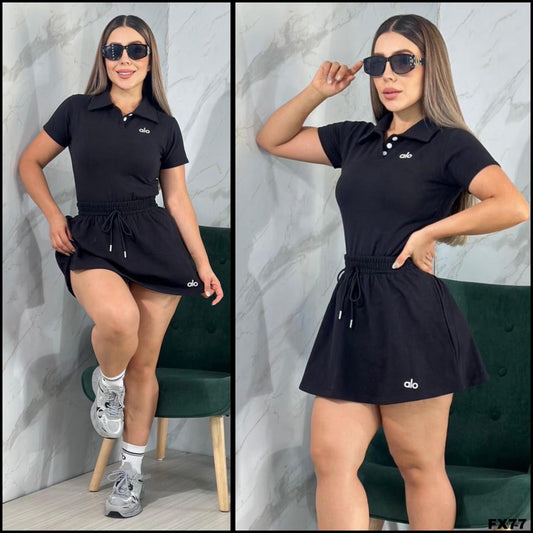 Conjunto de saya no trae short  sirve  S/M