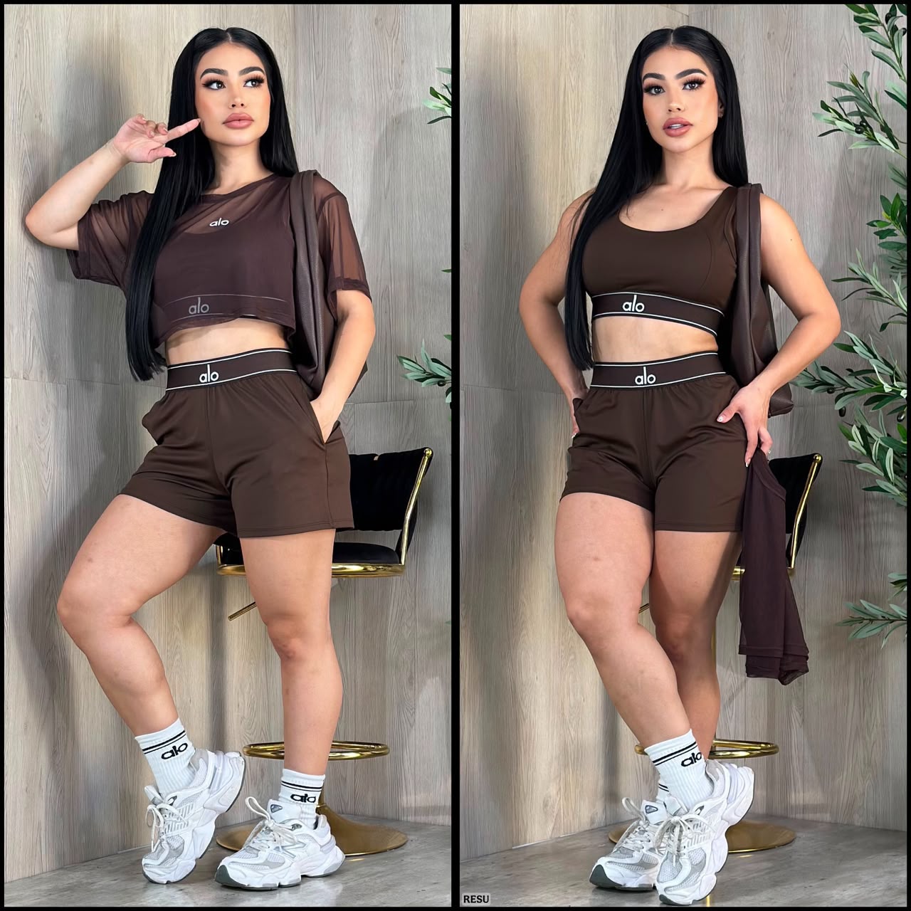 Sets trio con medias talla unica sirve S-M