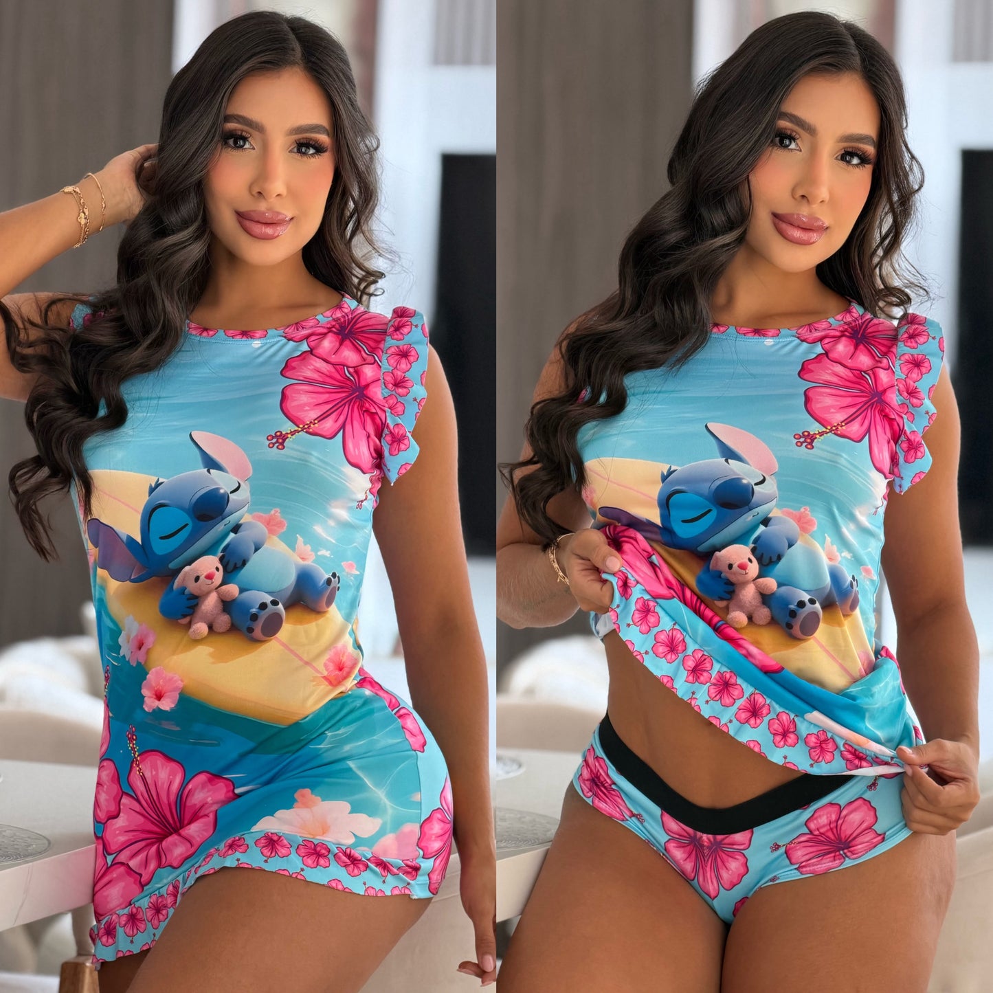 Pijama con blumer talla única