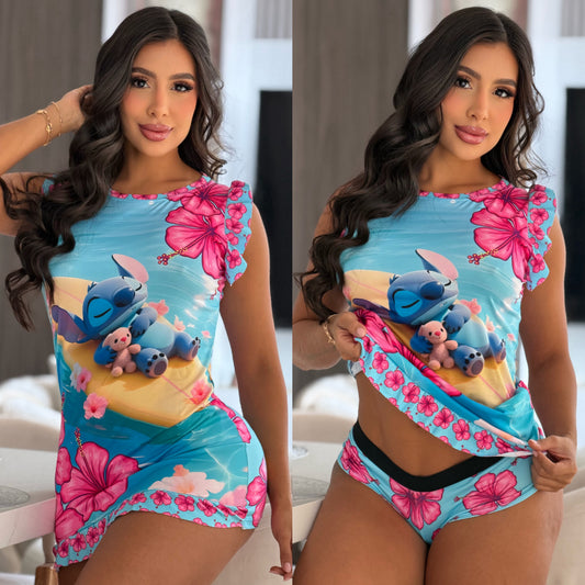 Pijama con blumer talla única