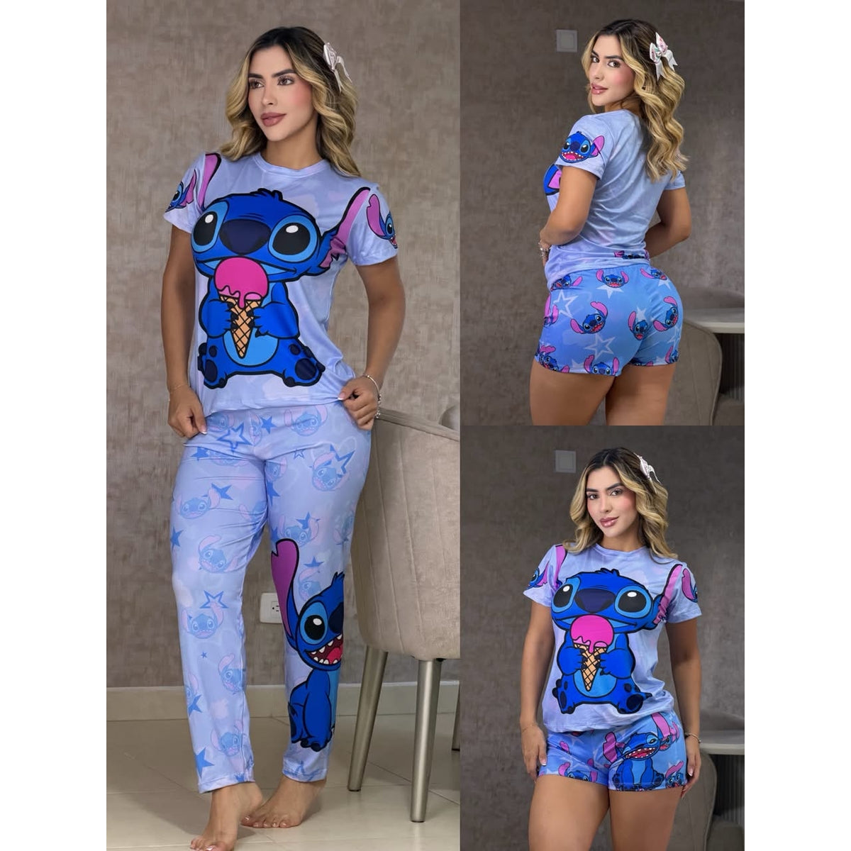 Pijama  trio talla única sirve s-m-L