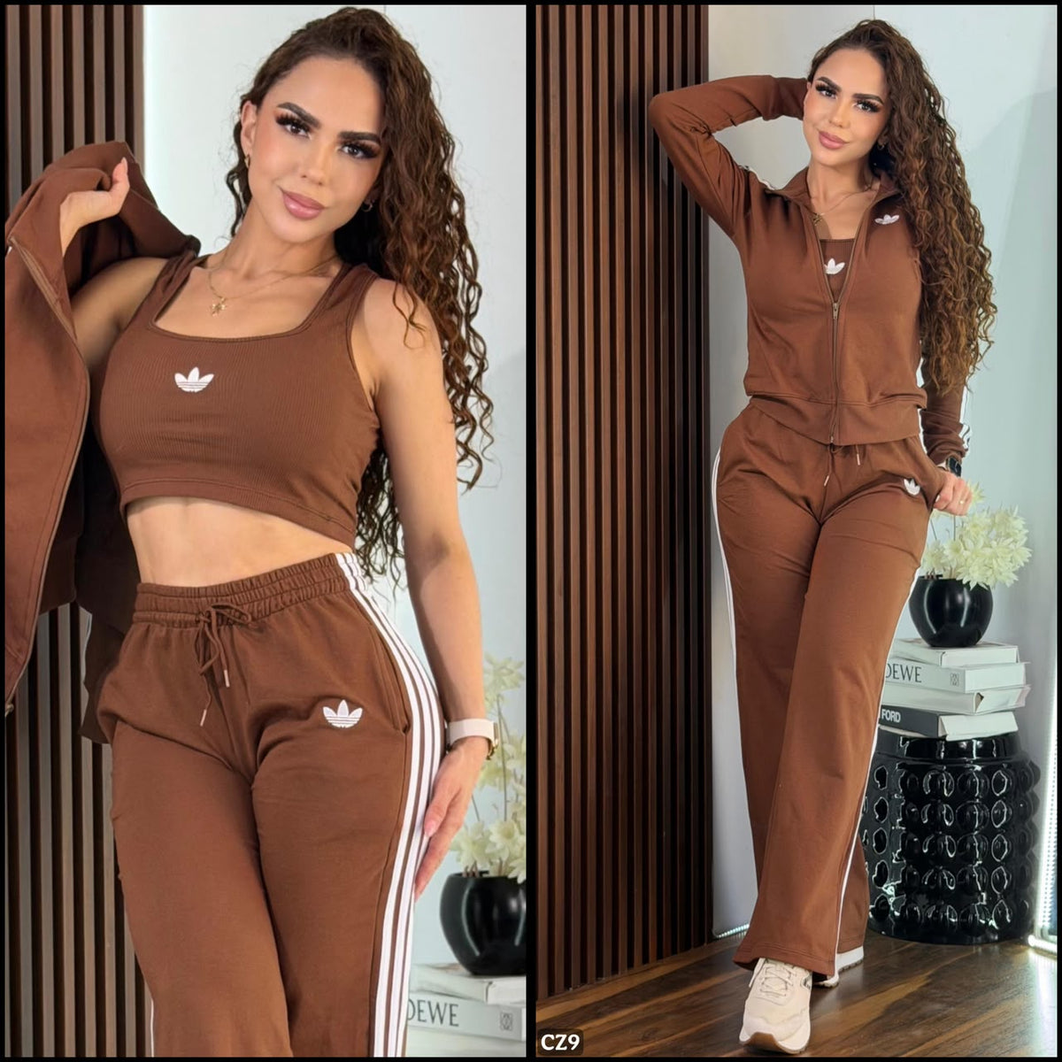 sets trio manga larga talla única sirve S-M-L
