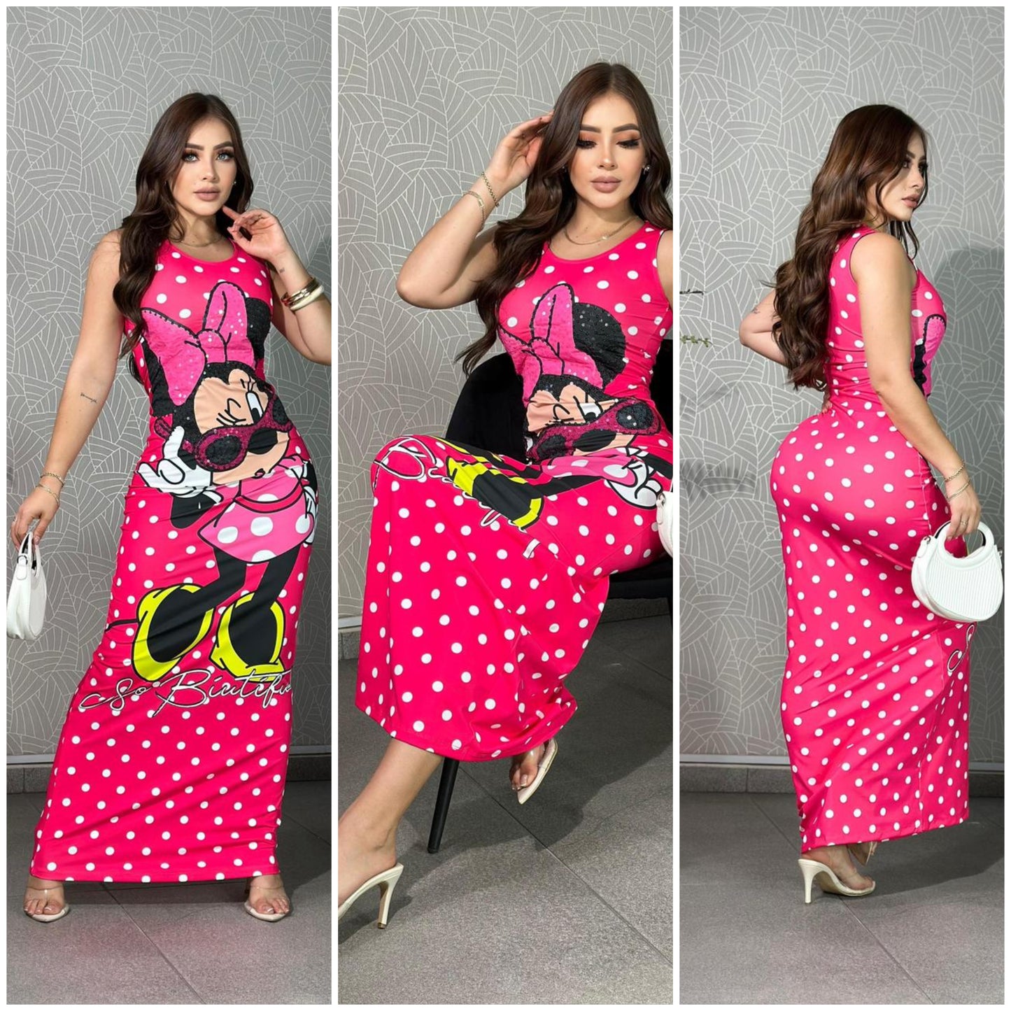 Vestido talla unica sirve S-M rosado