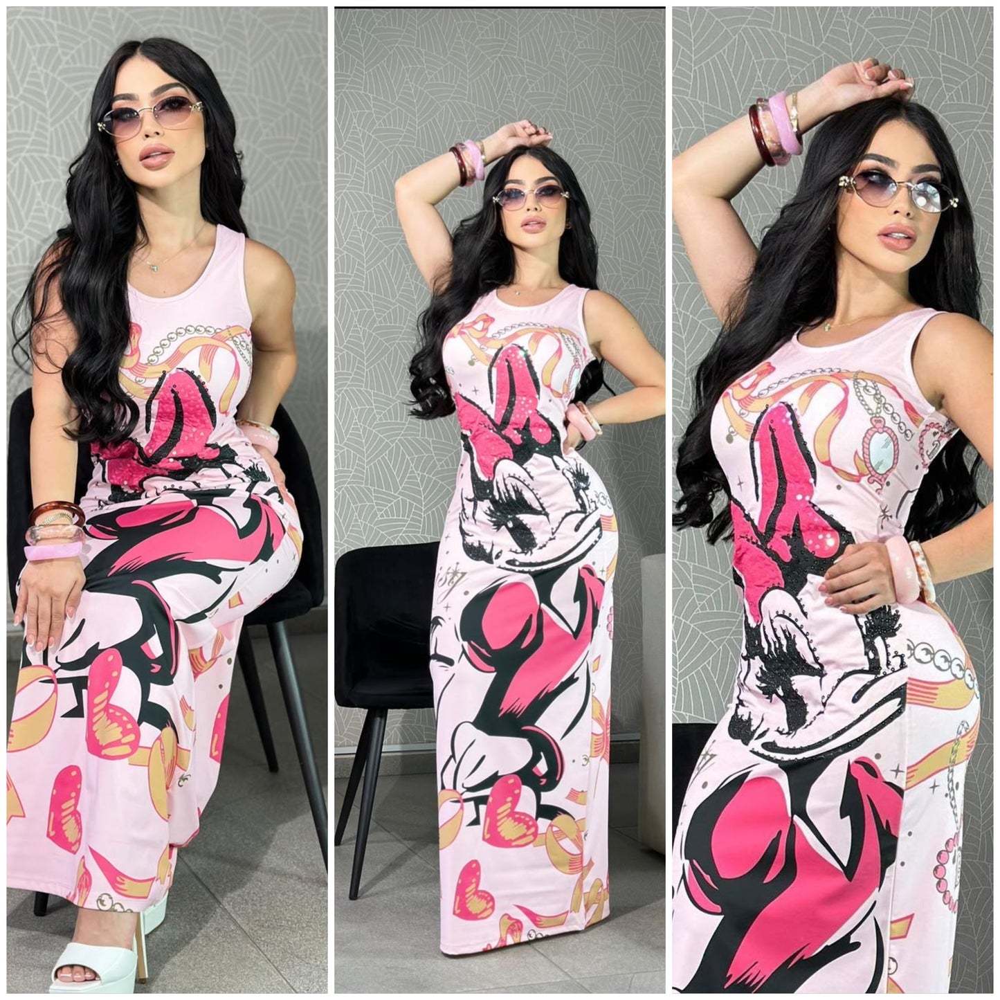 Vestido talla unica sirve S-M Rosado