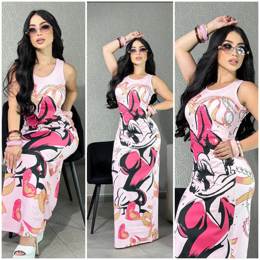 Vestido talla unica sirve S-M Rosado