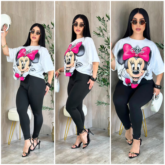 sets de minnie  pedrería talla s/m y L/xl