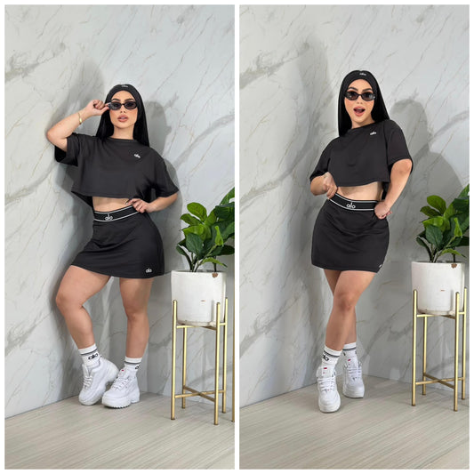 Sets de saya con cinta y medias  sirve  S/M/L