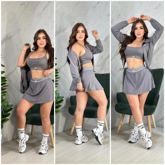 Sets trio de saya com medias  sirve  S/M