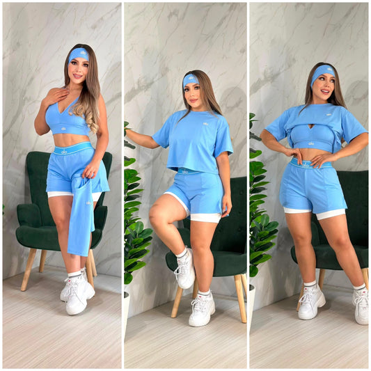 Sets trio con medias y cinta  talla unica sirve S-M