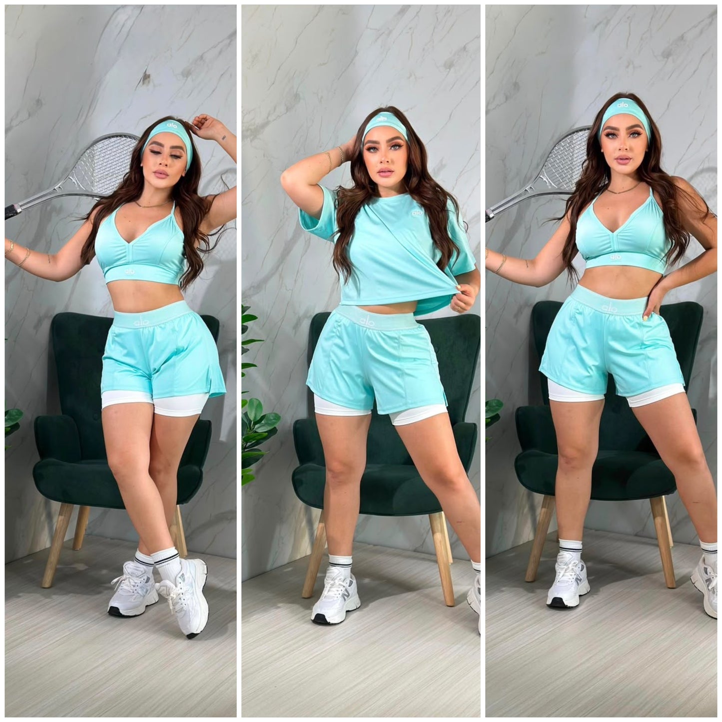 Sets trio con medias y cinta  talla unica sirve S-M