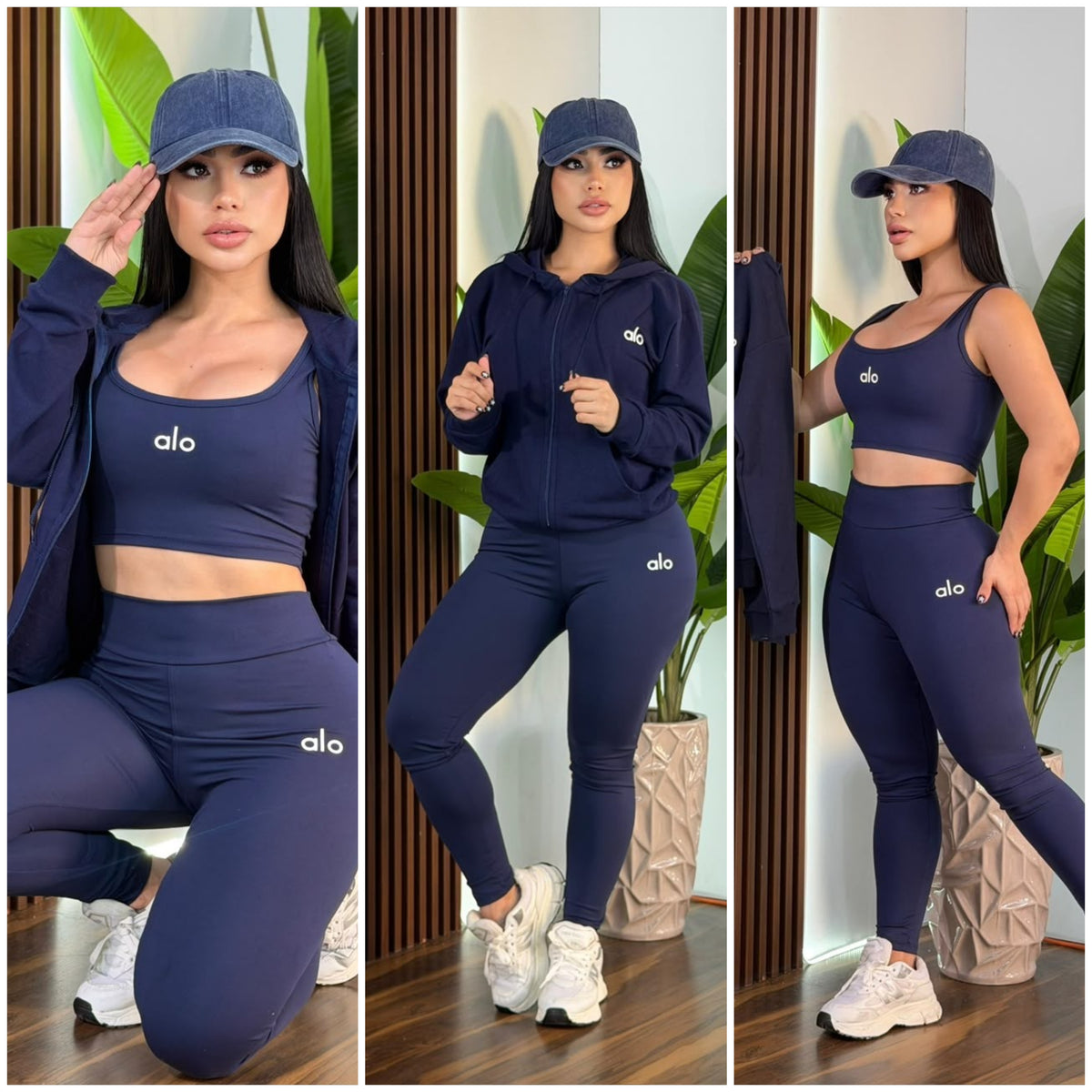 sets trio manga larga talla única sirve S-M-L