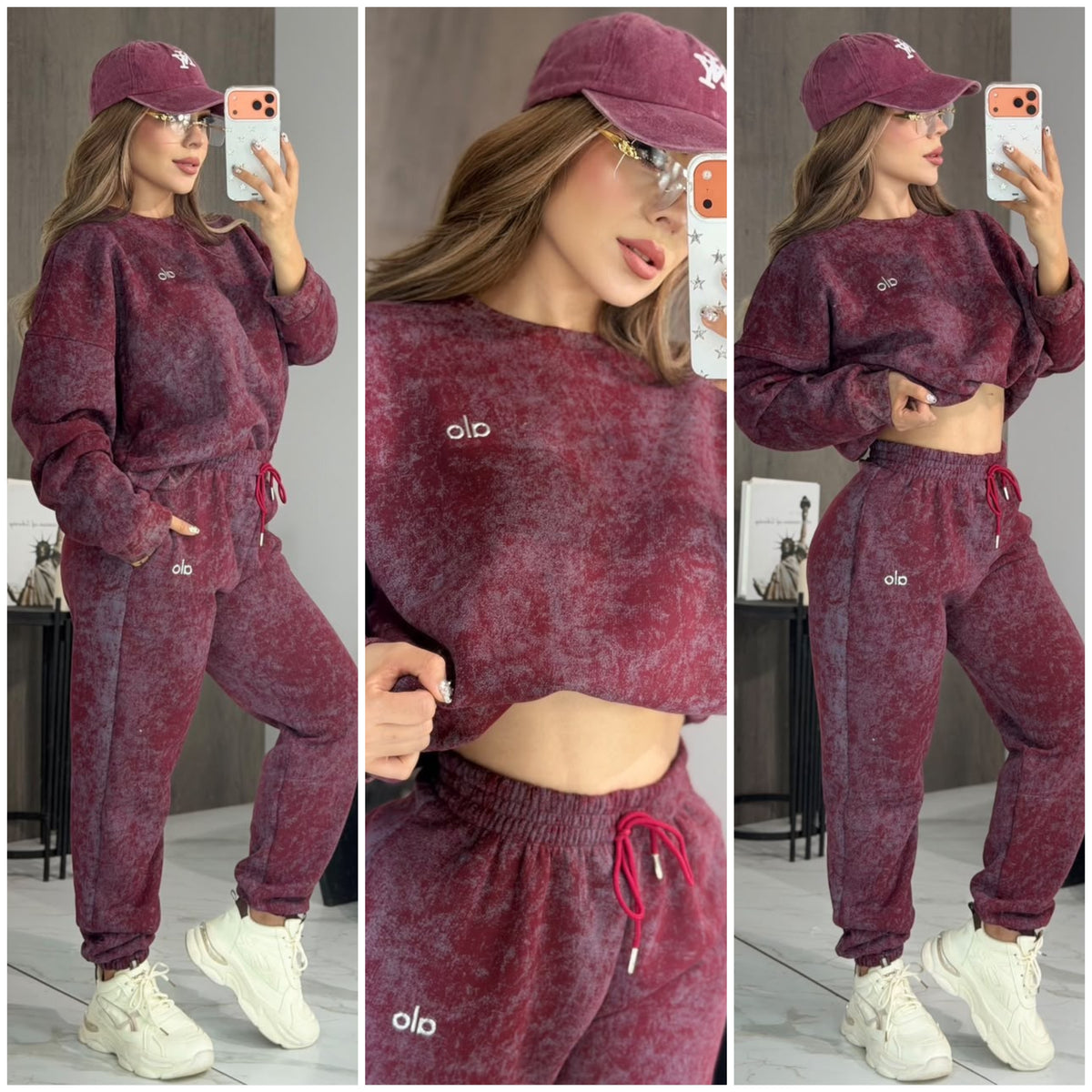 sets lana x dentro manga larga talla única sirve M-L