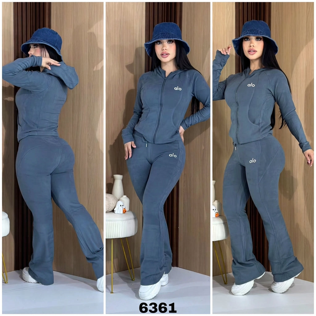 sets peludo con gorro  manga larga talla única sirve S-M