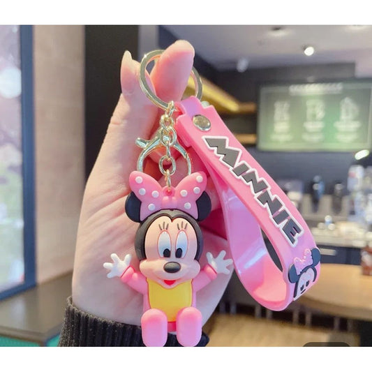 minnie mouse rubber keychain