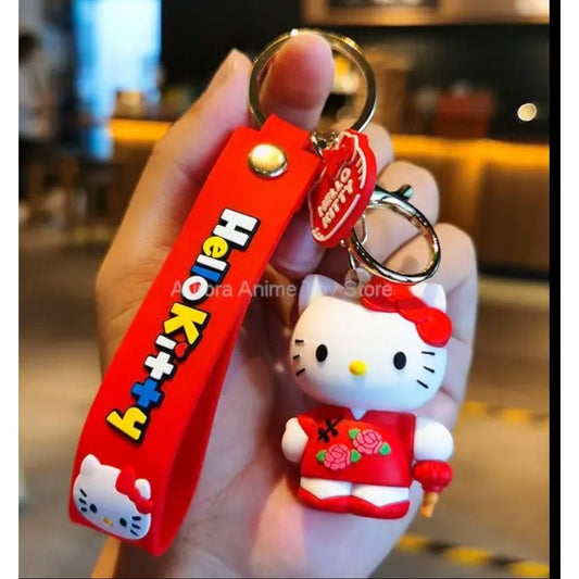 hello kitty rubber keychain