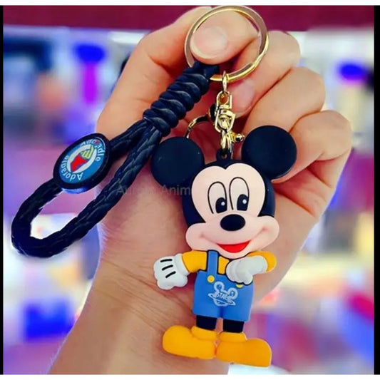 Mickey mouse rubber keychain