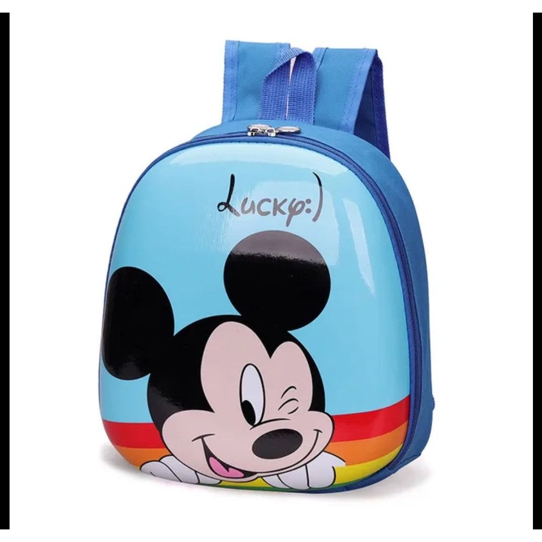 Disney Mickey Mouse Cartoon Children's Backpack High Capacity Waterproof Hard Shell School Bag