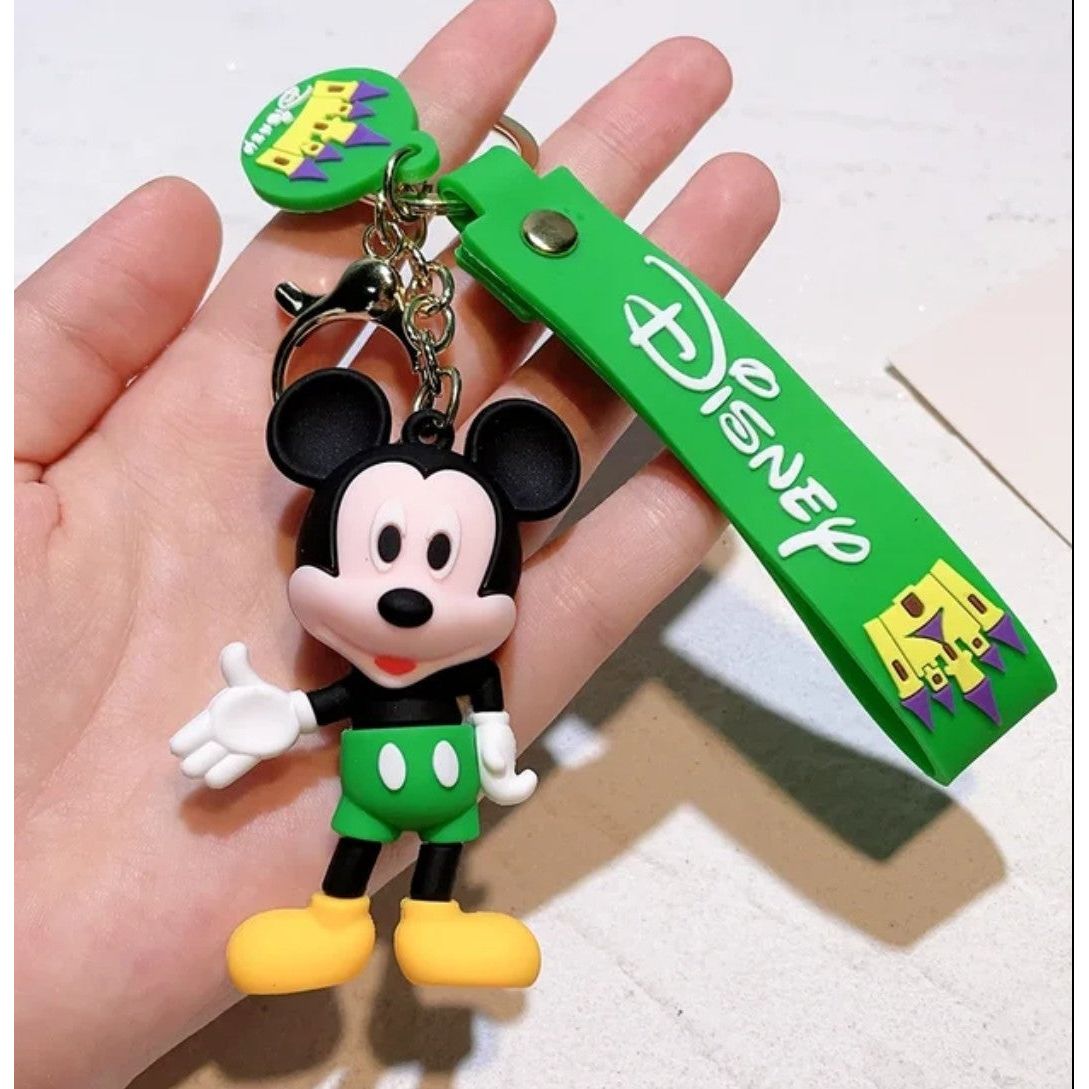 Mickey mouse rubber keychain