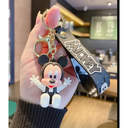 Mickey mouse rubber keychain